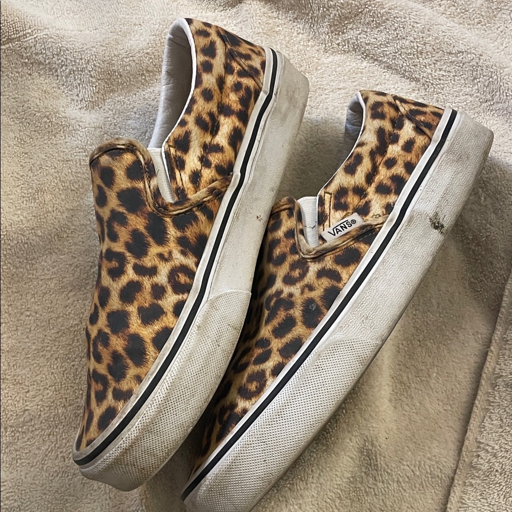 Vans Animal Print Slip-On Shoes - Picture 2 of 5